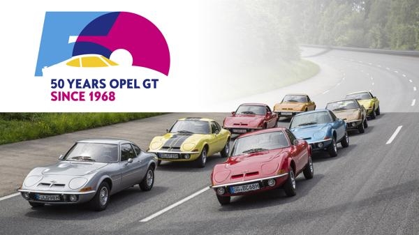 50 jaar Opel GT: Grand Tour langs de hoogtepunten van de legende