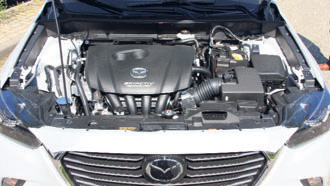 Mazda CX 3 motorcompartiment