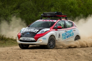 Nissan LEAF in Mongol Rally, van Schotland naar Mongolië