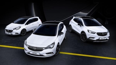 Fraaie tweekleurige Black Edition-versies van diverse Opel-modellen